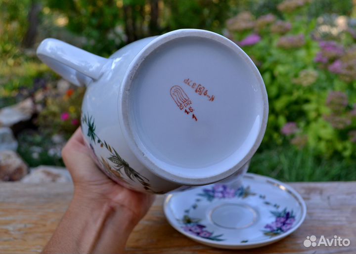 Чайник кофейник посуда СССР рижский фарфор