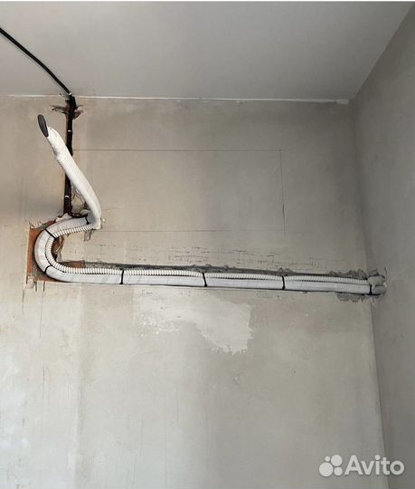 Закладка трассы под кондиционер