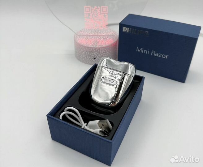 Шейвер электробритва mini razor Philips новый