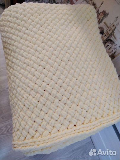Плед покрывало из Ализе пуффи файн 150200