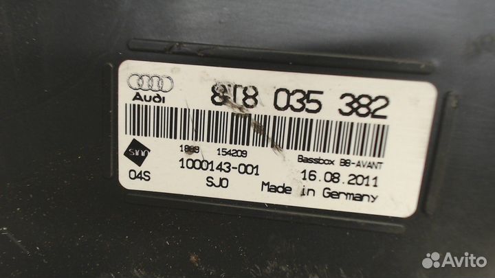 Сабвуфер Audi A4 (B8) Allroad, 2011