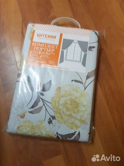 Комплект портьер для кухни «Японский пион» 111