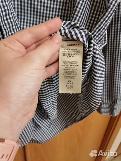 Burberry рубашка мужская оригинал 3XL