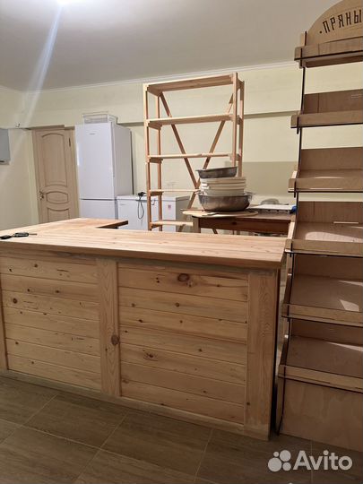 Ресепшен,полки,хлебная полка (дерево,сосна )