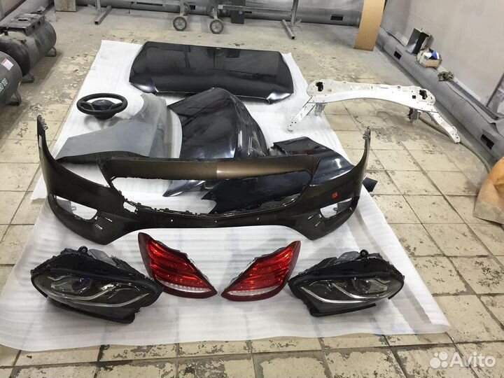 Руль Mercedes W213 AMG с подушкой оригинал