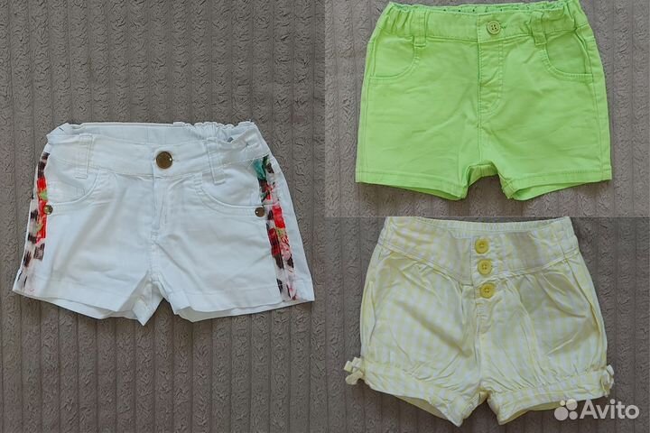 Летние фирменные вещи на девочку, р. 86, 92, 98