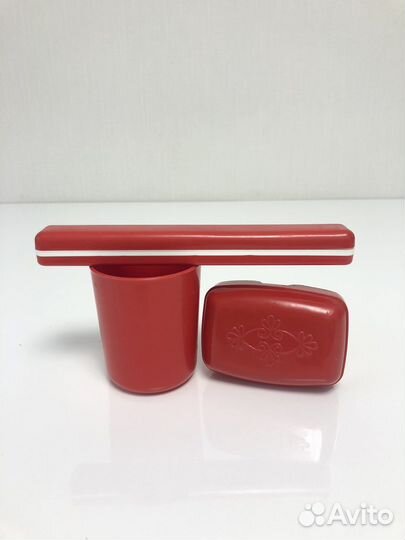 Дорожный набор: стакан, мыльница, футляр д/з.щетки