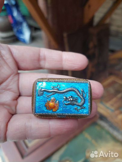 Таблетница, эмаль, позолота