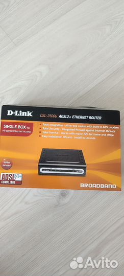 Wifi роутер D link DSL-2500U