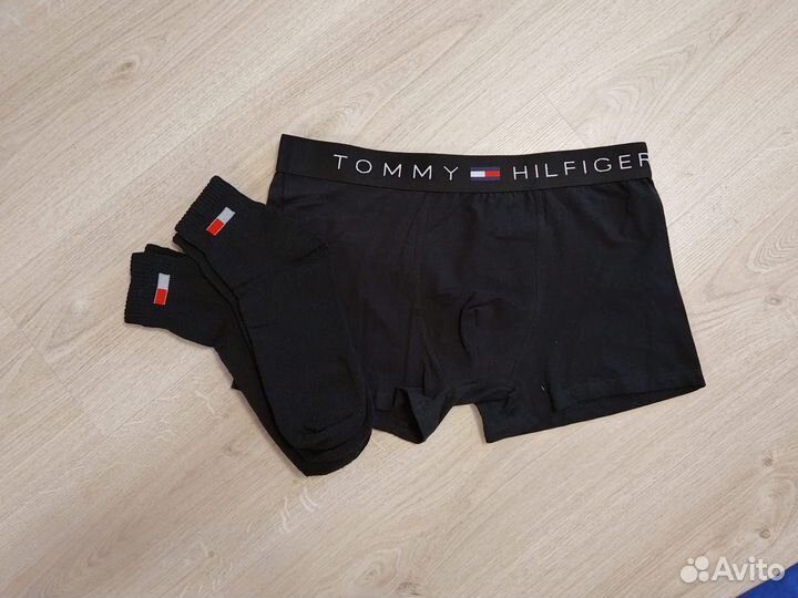 Мужской набор трусов и носков tommy hilfiger р 2XL