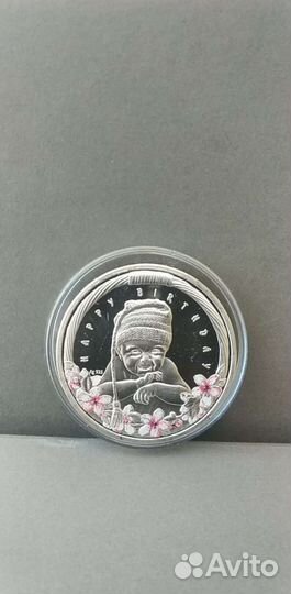 100 денаров 2019 г. Македония.Серебро