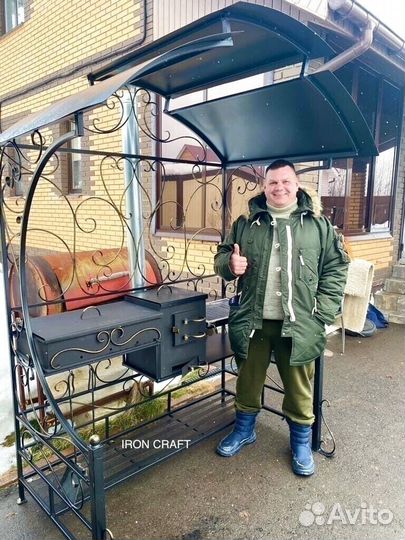 Беседка с мангалом