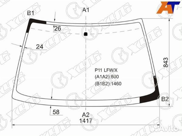 Стекло лобовое nissan bluebird