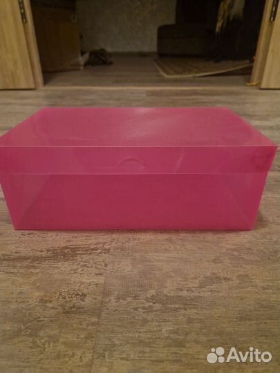 Коробки для хранения розовые 12х33х30
