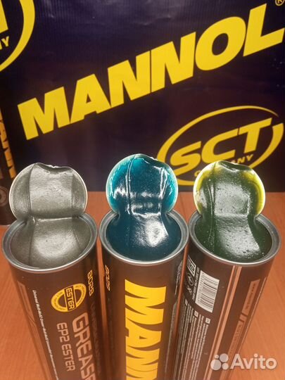 Смазка синяя в тубах в ведрах Mannol