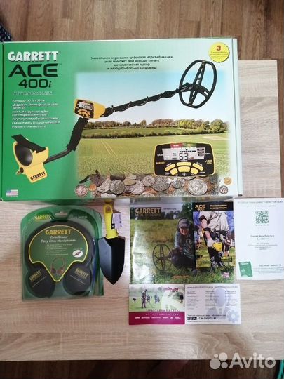 Металлоискатель Garrett ace 400i+комплект