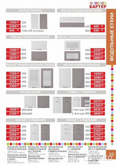 Б-6 Кухонный гарнитур модульный Лион