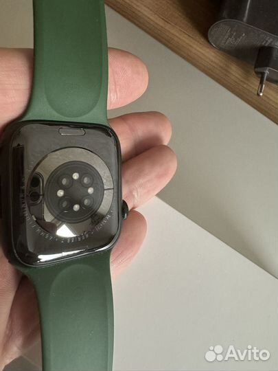 Часы apple watch 7 45 mm green