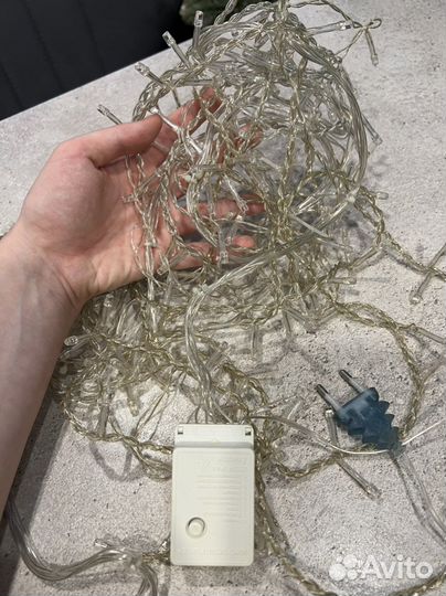 Гирлянда новогодняя дождик на окно