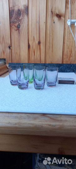 Стопки цветное стекло