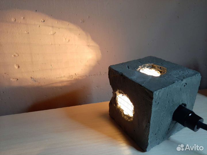 Ночник Лофт из бетона