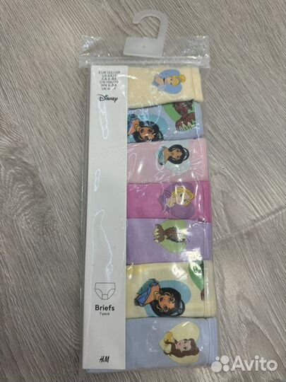 Новый hm Disney Трусы для девочки комплект 7 шт