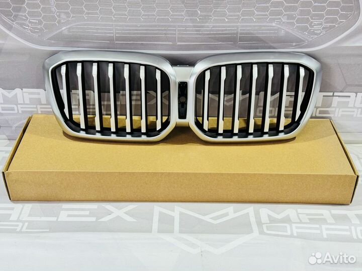 Решетка радиатора BMW X3 G01 X4 G02, рест, хром