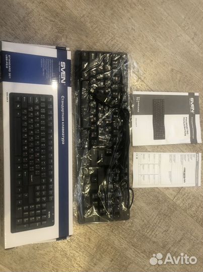 Продам клавиатуру sven Standard 301 Black USB+PS/2