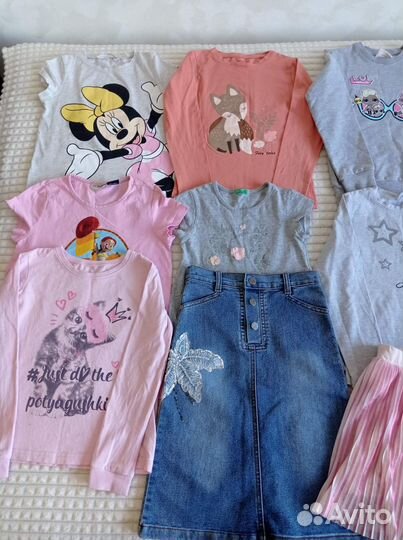 Нарядные вещи пакетом на девочку 116-122 hm