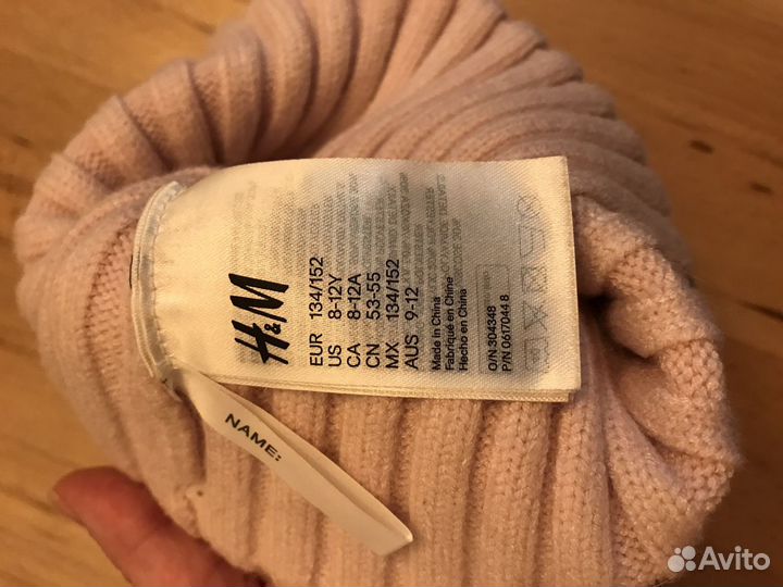 Шапка H&M для девочки 6-9лет