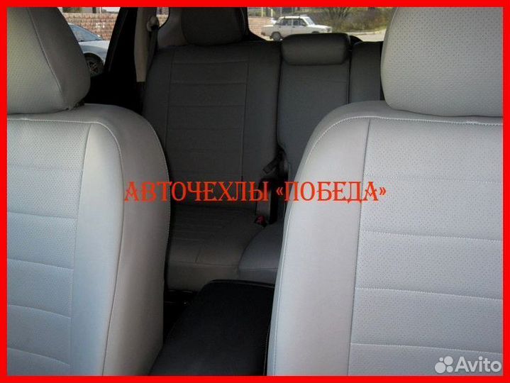Чехлы Nissan X-Trail T32 из экокожи серые Классика