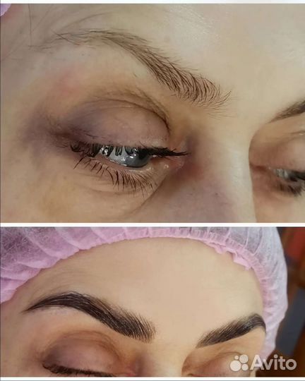 Педикюр, брови