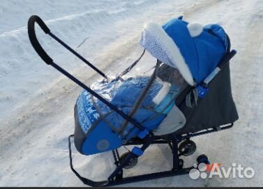 Детские санки коляска