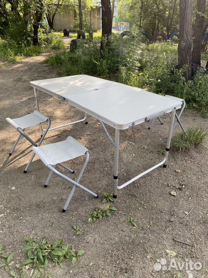 Стол туристический раскладной + 4 стула
