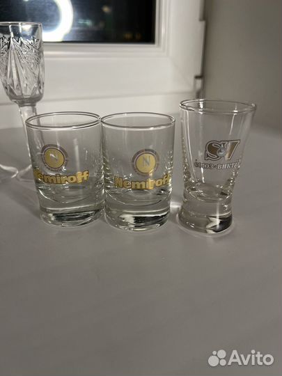 Рюмки стопки хрустальные