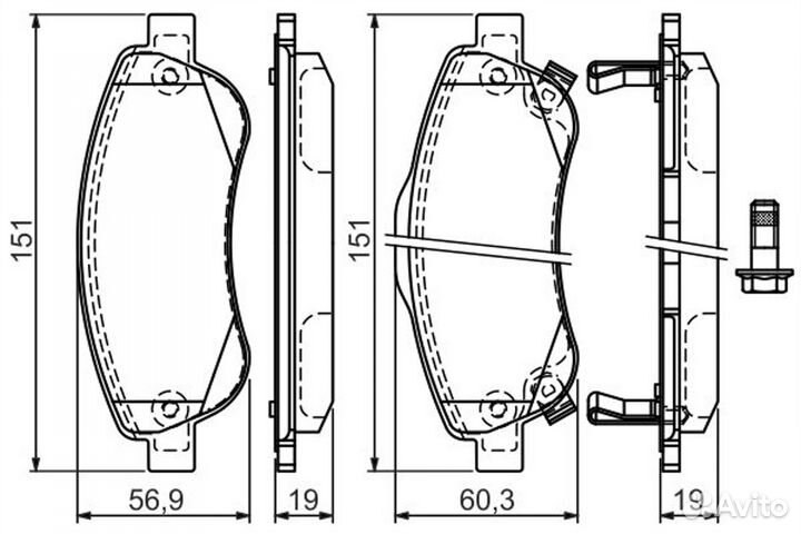 Колодки тормозные дисковые honda CR-V III 07- передние