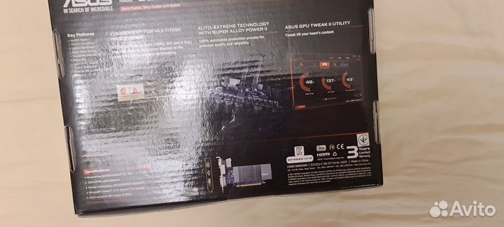 Видеокарта asus GeForce GT 710 Silent LP