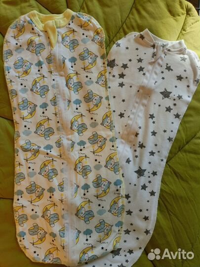 Пеленка-кокон на молнии (комплект из двух)