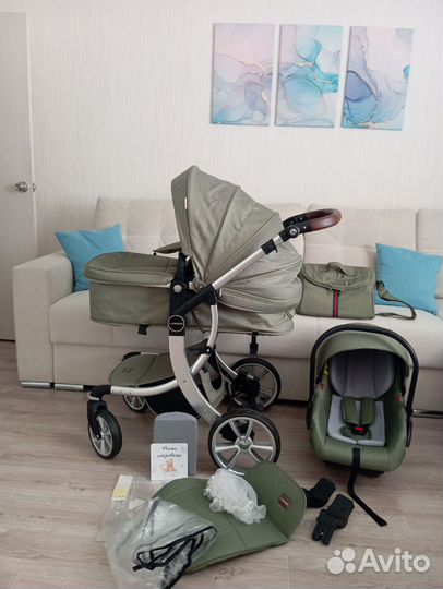 Коляска Luxmom 3в1 оригинал