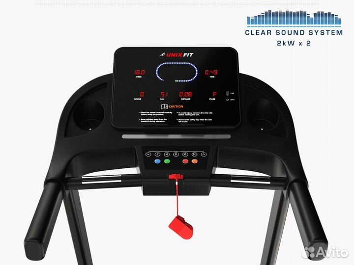 Беговая дорожка unixфит ST-630R Черная