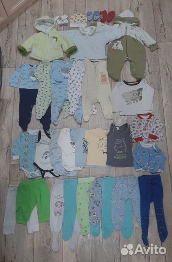 Вещи б/у пакетами от 0-1 года мальчикам