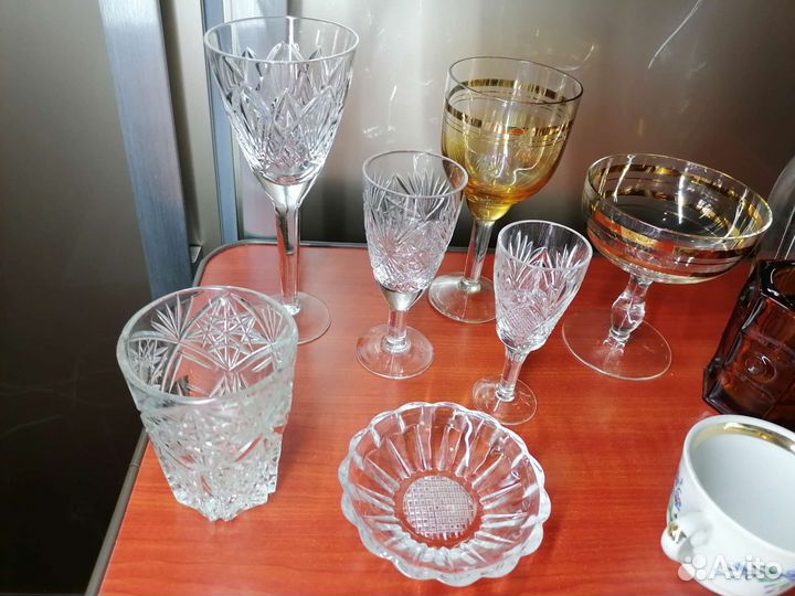 Посуда хрусталь, стекло СССР бокалы