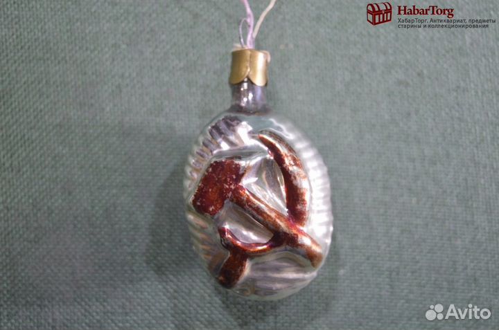 Игрушка елочная стеклянная 