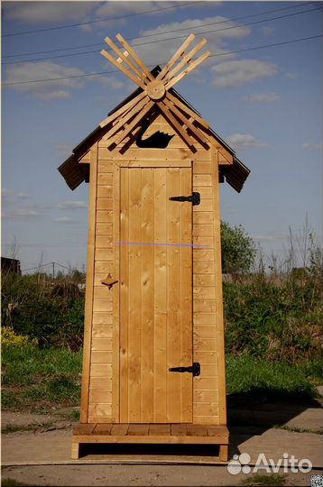 Дачный туалет деревянный ACC340