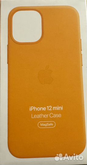 Чехол на iPhone 12 mini Leather Case Magsafe