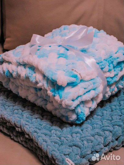 Плюшевые детские пледы ручной работы