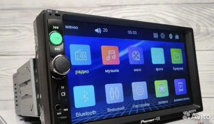 Магнитола Pioneer 883 1Din 7 дюймов 60w Bluetooth