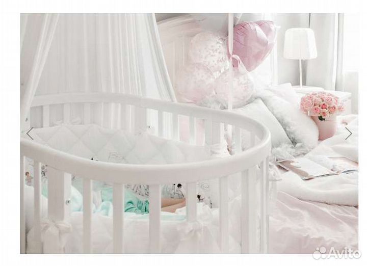 Кроватка трансформер ellipse bed