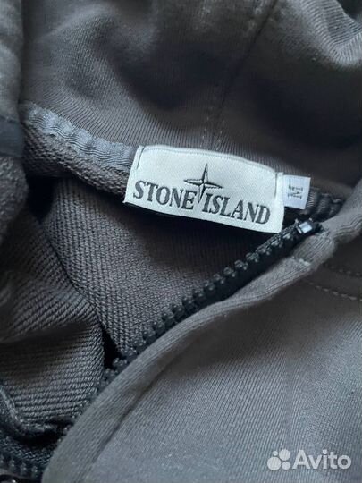 Зип худи stone island зелёная