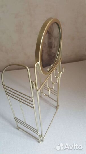 Гардеробная-ширма для кукольного домика с зеркалом